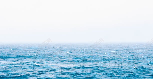 蓝色海平面美丽浪花背景