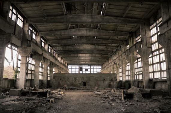破旧的工厂背景