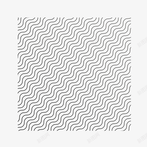 黑色波浪线条平铺背景png免抠素材_88icon https://88icon.com 创意 商业背景 大波浪线条 平铺 曲线 波浪 简约 纹理 线条 黑色