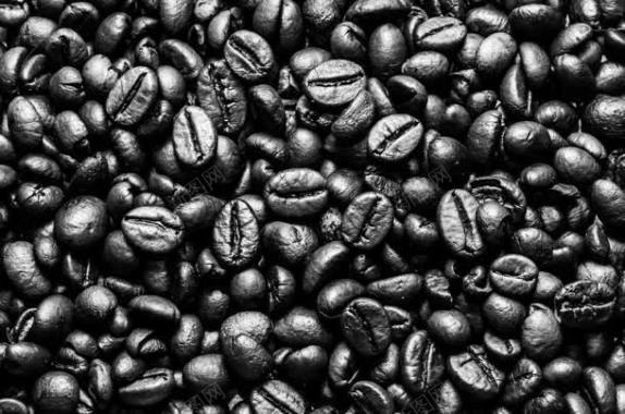 黑色咖啡豆纹理背景