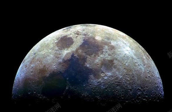 月球黑色背景背景