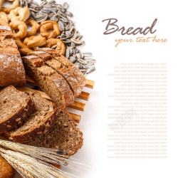 面包促销美食广告背景高清图片