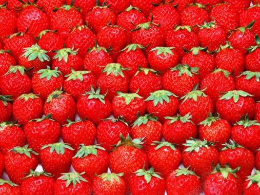 新鲜美味的草莓水果背景