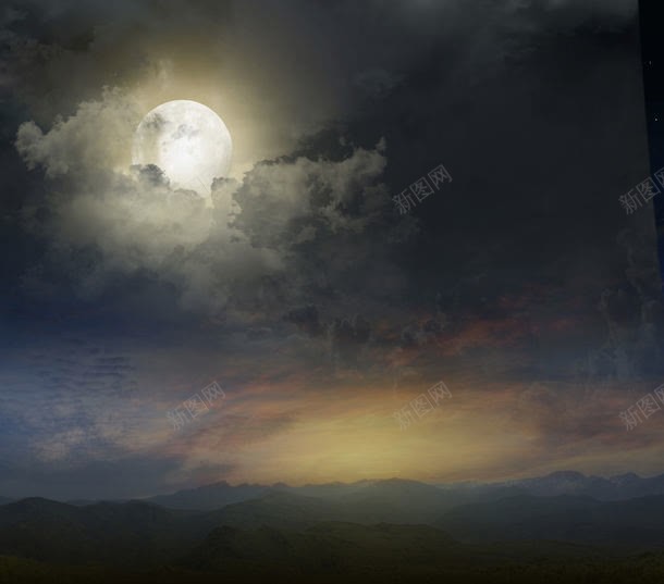云层中的月亮jpg设计背景_88icon https://88icon.com 云层 云层中的月亮图片 云层中的月亮图片素材下载 光芒 其它类别 图片素材 夜晚 夜景 月亮 背景花边