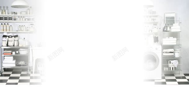 白色浴室家居海报背景jpg设计背景_88icon https://88icon.com 家居 浴室 海报 白色 背景