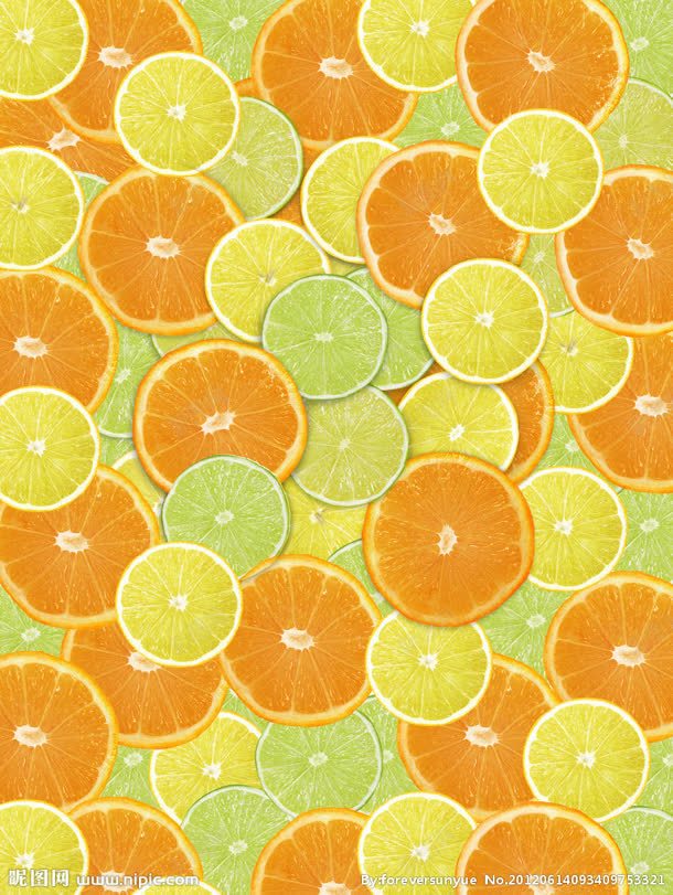手绘彩色柠檬片壁纸jpg设计背景_88icon https://88icon.com 壁纸 彩色 柠檬