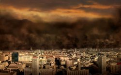 城市空气世界末日高清图片