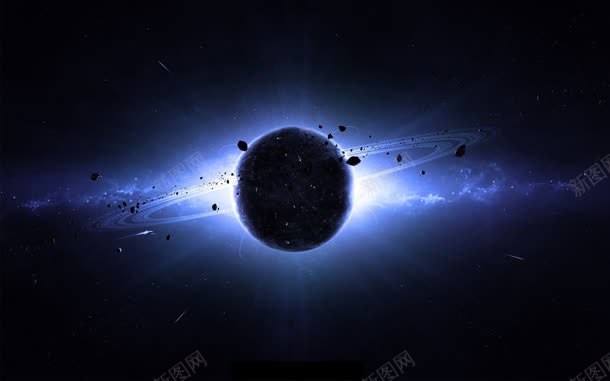 神秘蓝色星空宇宙海报jpg设计背景_88icon https://88icon.com 宇宙 星空 海报 神秘 蓝色