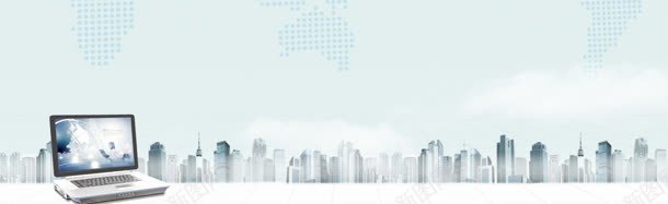 互联网电商清爽banner背景背景