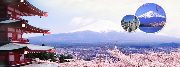 旅游bannerjpg设计背景_88icon https://88icon.com 富士山 旅游 日本 樱花 美丽的富士山 韩国