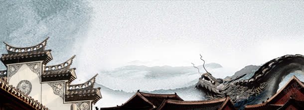 中国风背景jpg设计背景_88icon https://88icon.com 中国风 云 云纹 复古 屋顶 建筑 徽派 文化 水墨 白墙黑瓦 窗格 龙头