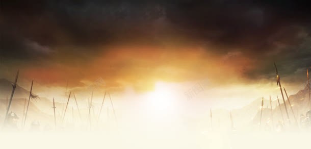 黄昏战场海报背景jpg设计背景_88icon https://88icon.com 战场 海报 背景 黄昏