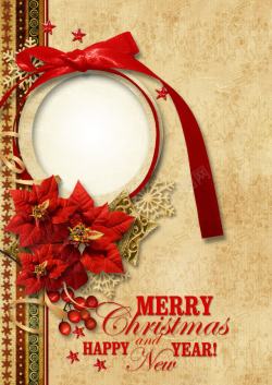 夹板边框封面圣诞节贺卡封面高清图片