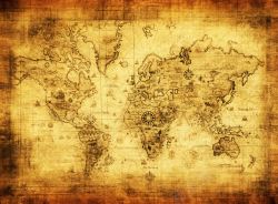 古老地图世界地图高清图片