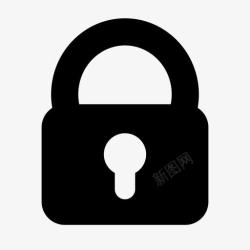 lock访问锁密码保护安全安全自由图标高清图片