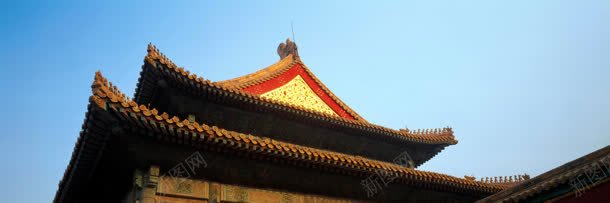 中国风建筑廊檐一角摄影风景背景