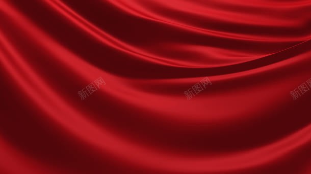 幕布红色背景丝绸背景