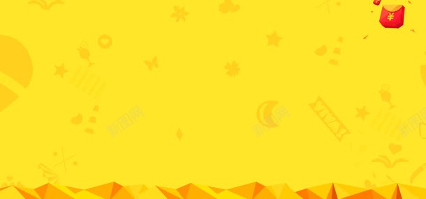 黄色背景jpg设计背景_88icon https://88icon.com 双十一促销 拼接块 红包