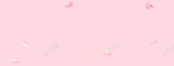 粉底粉色花瓣海报背景背景