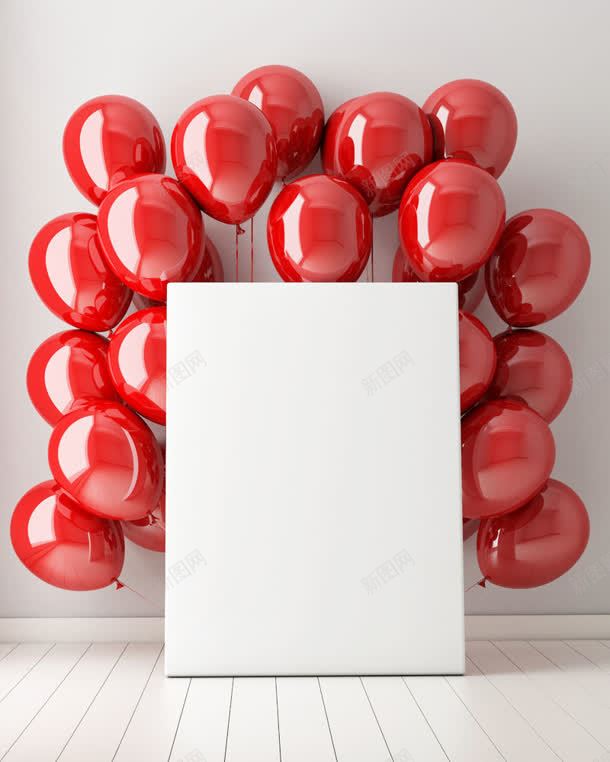 鲜艳大红色气球广告板jpg设计背景_88icon https://88icon.com 广告 气球 红色 鲜艳