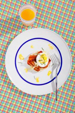 美味鸡蛋烤肉米饭早餐海报背景背景