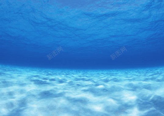 蓝色水底海报背景背景