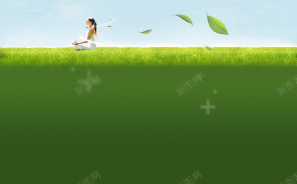 自由呼吸瑜伽少女jpg设计背景_88icon https://88icon.com 呼吸 少女 自由