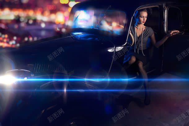 香车灯光美女黑丝jpg设计背景_88icon https://88icon.com 灯光 美女