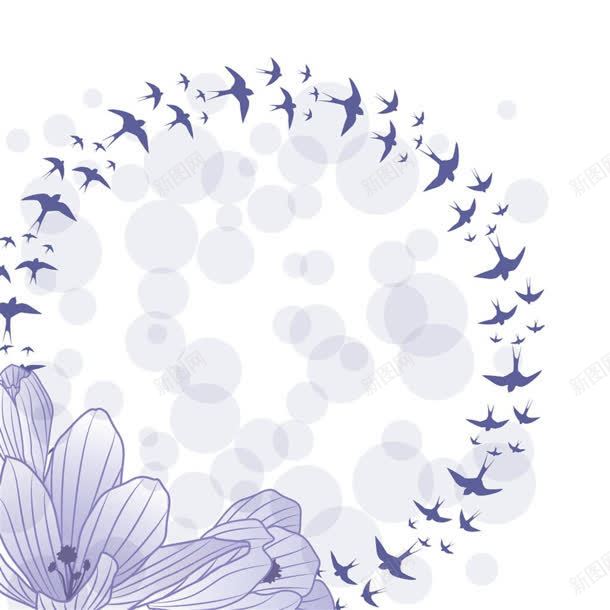 简约花卉燕子斑点元素jpg设计背景_88icon https://88icon.com 元素 斑点 燕子 简约 花卉