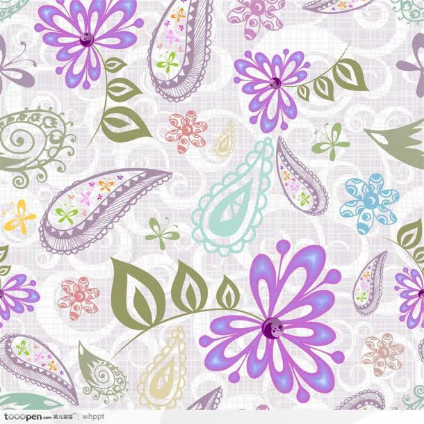 手绘紫色花朵壁纸jpg设计背景_88icon https://88icon.com 壁纸 紫色 花朵