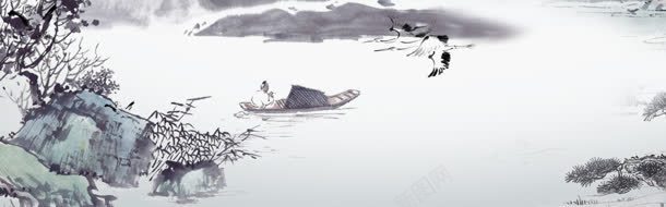 手绘水墨海报背景jpg设计背景_88icon https://88icon.com banner 中式 中式山水 海报背景 淘宝背景 素雅 背景 背景素材 舞台 花鸟