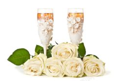婚礼相册摄影图玫瑰香槟摄影高清图片