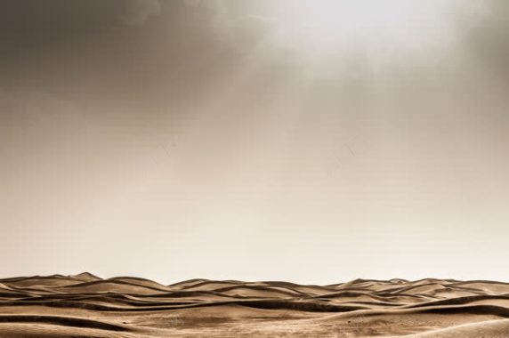 阳光照射下的沙漠海报背景背景