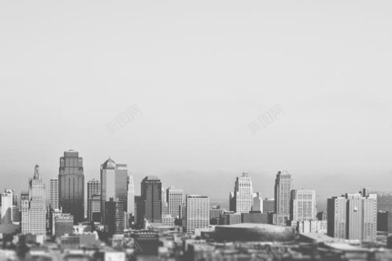 灰色雾霾下的城市背景