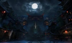 魔幻世界魔幻世界的月亮海报背景高清图片