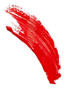 一桶红色颜料红色笔触颜料高清图片