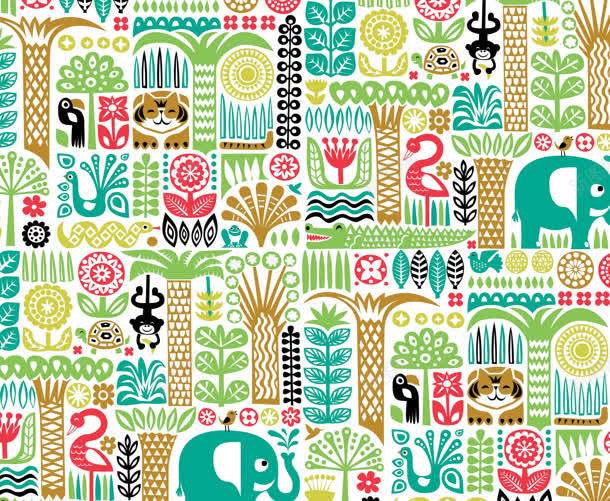 卡通绿色植物和猫海报背景jpg设计背景_88icon https://88icon.com 卡通 海报 绿色植物 背景