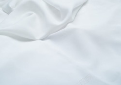 布料褶皱白色绸子背景高清图片