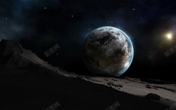 星际月球宽屏背景背景