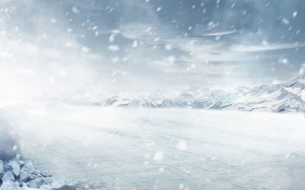 蓝天寒冬雪花山峰jpg设计背景_88icon https://88icon.com 寒冬 山峰 蓝天 雪花