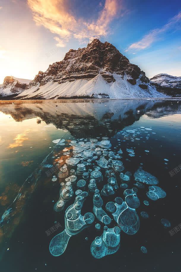 蓝天白云雪山美景jpg设计背景_88icon https://88icon.com 白云 美景 蓝天 雪山