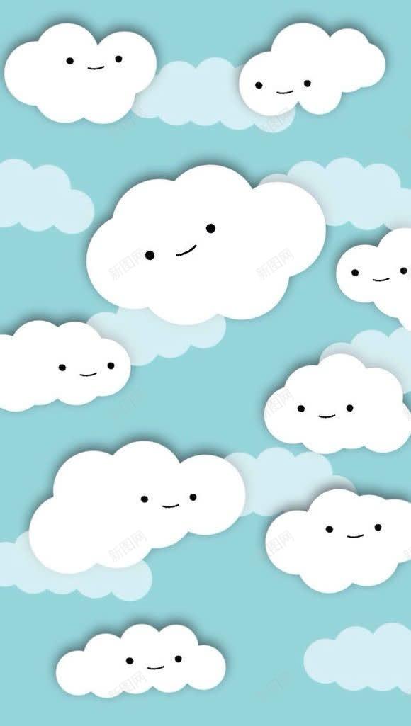 手绘卡通云彩壁纸jpg设计背景_88icon https://88icon.com 云彩 卡通 壁纸