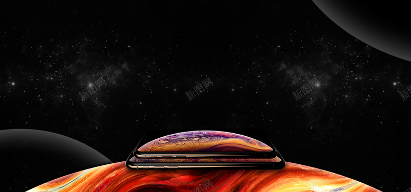 iPhonexs手机数码炫酷星球banner背景