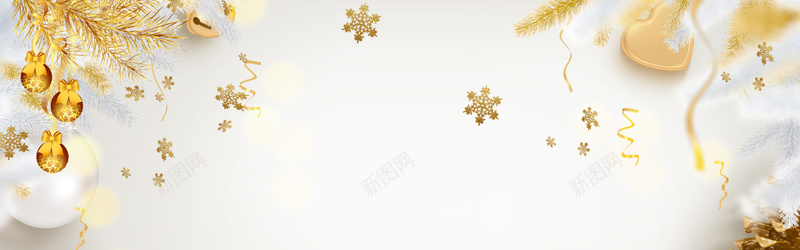 简约时尚圣诞节平安夜banner背景
