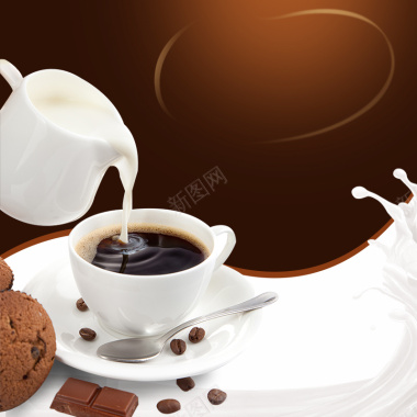 咖啡巧克力促销PSD分层主图背景背景