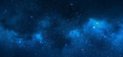 星际夜空星空背景蓝色高清图片