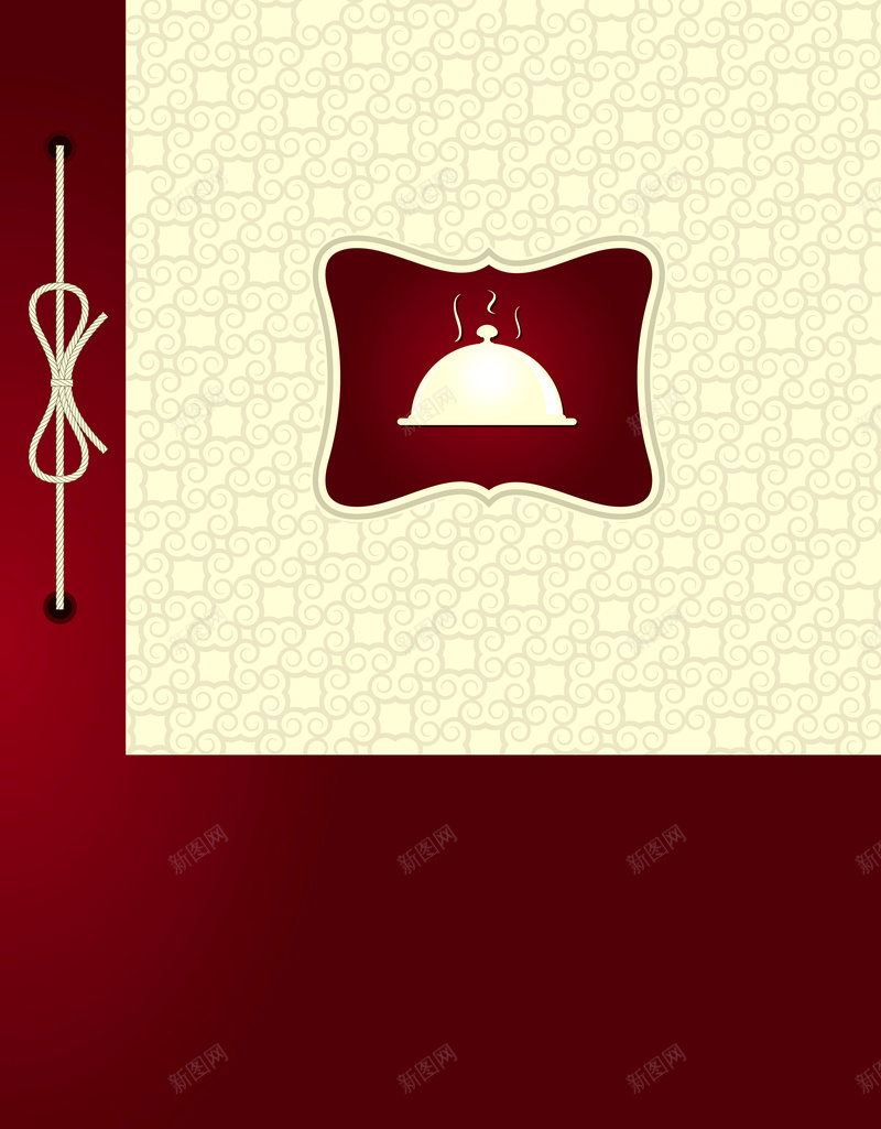 红色大气西餐厅欧式花纹典雅菜单背景矢量图ai_88icon https://88icon.com 主题海报 典雅风格 古典菜单 封面背景 欧式花纹 欧式菜单 菜单背景 西餐厅 邀请函 矢量图