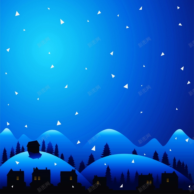 下雪的夜晚背景矢量图ai设计背景_88icon https://88icon.com AI 下雪 下雪的夜晚 卡通动漫 圣诞夜 平面 广告 房子 树木 模板 海报 矢量 素材 背景 雪花 矢量图