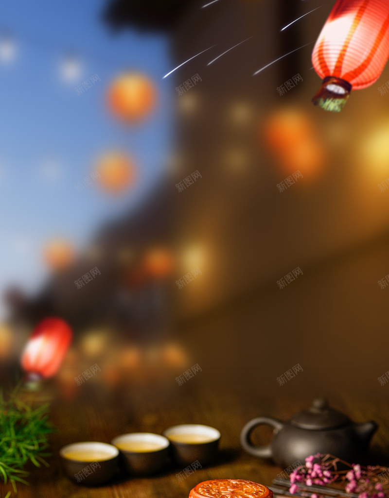 中秋节吃月饼PSD分层H5psd设计背景_88icon https://88icon.com H5 PSD分层 中秋节 吃月饼 喜庆 团员 城市 灯笼 简约