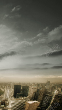 大气都市景观H5背景摄影图片
